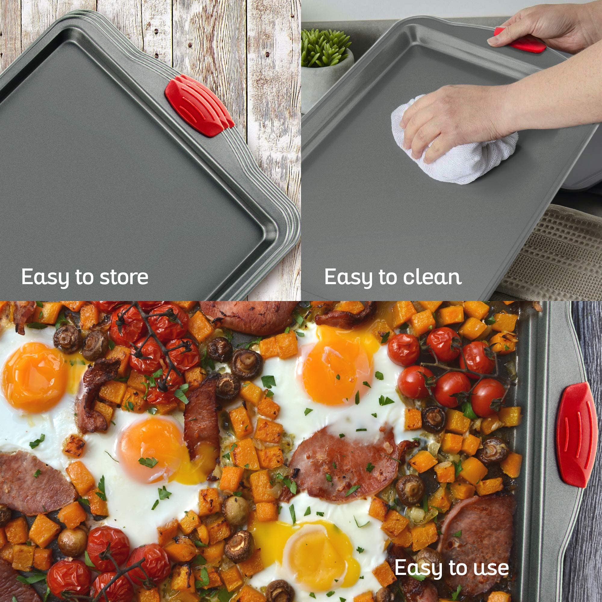 Boxiki Kitchen stylish rimmed trays add elegance to your kitchen while performing well.