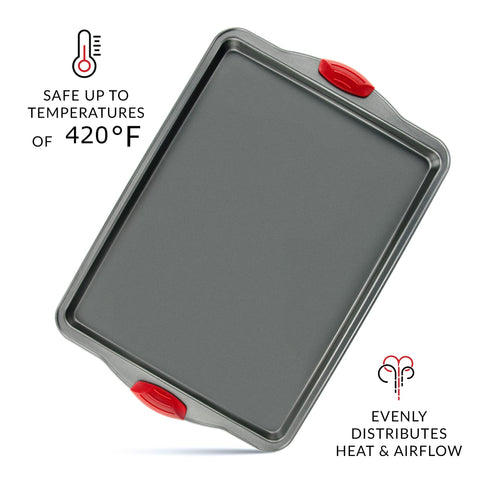 Boxiki Kitchen sheet pan shown for quick cleanup in the dishwasher.