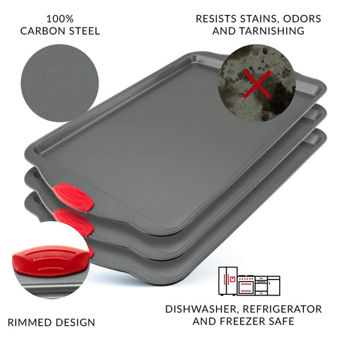 Boxiki Kitchen non-toxic coating helps keep food release smooth.