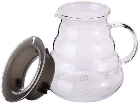 Boxtree standard glass coffee carafe fits most drip coffee makers for easy use.
