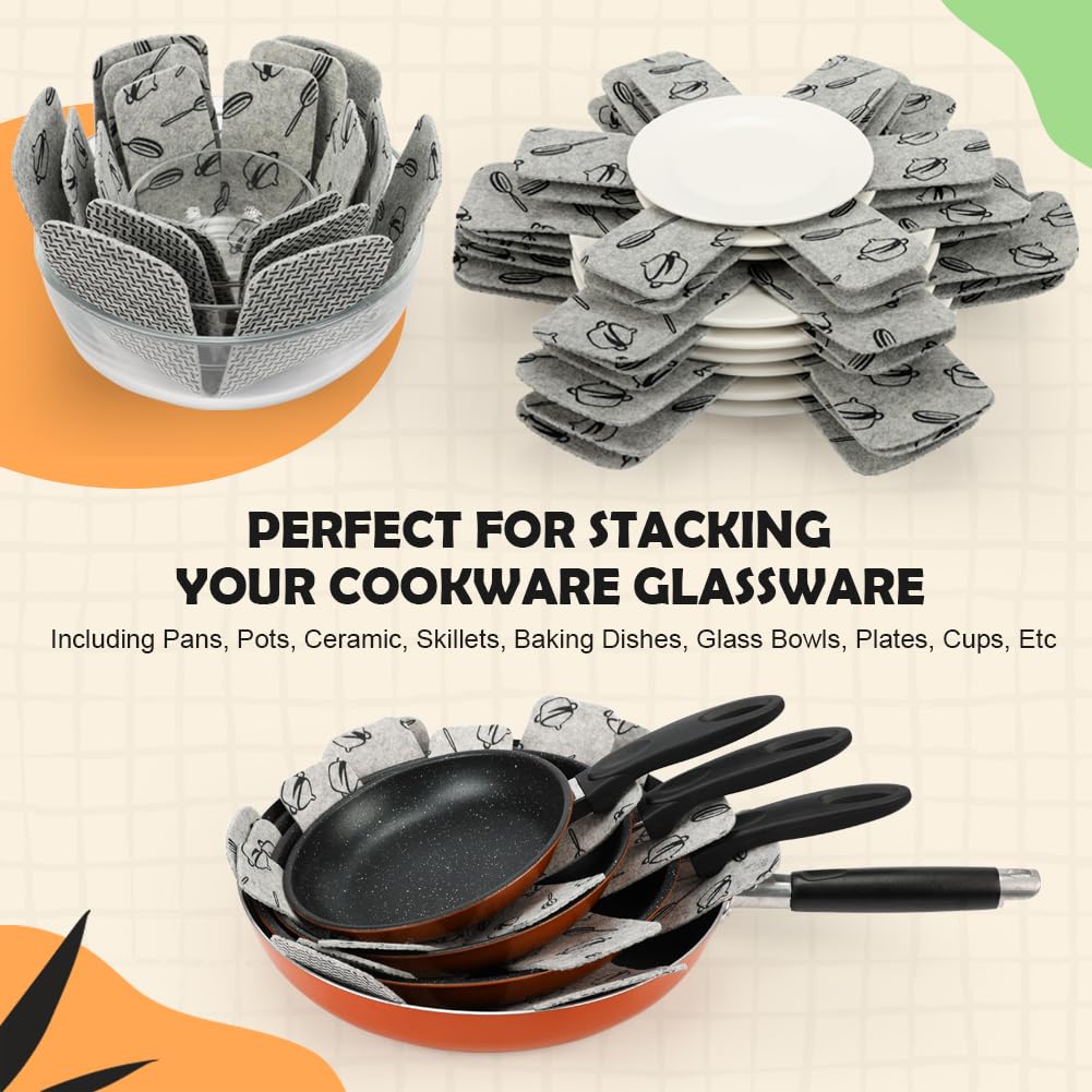 BOYAN protectors between pots prevent scratches and chipping during storage