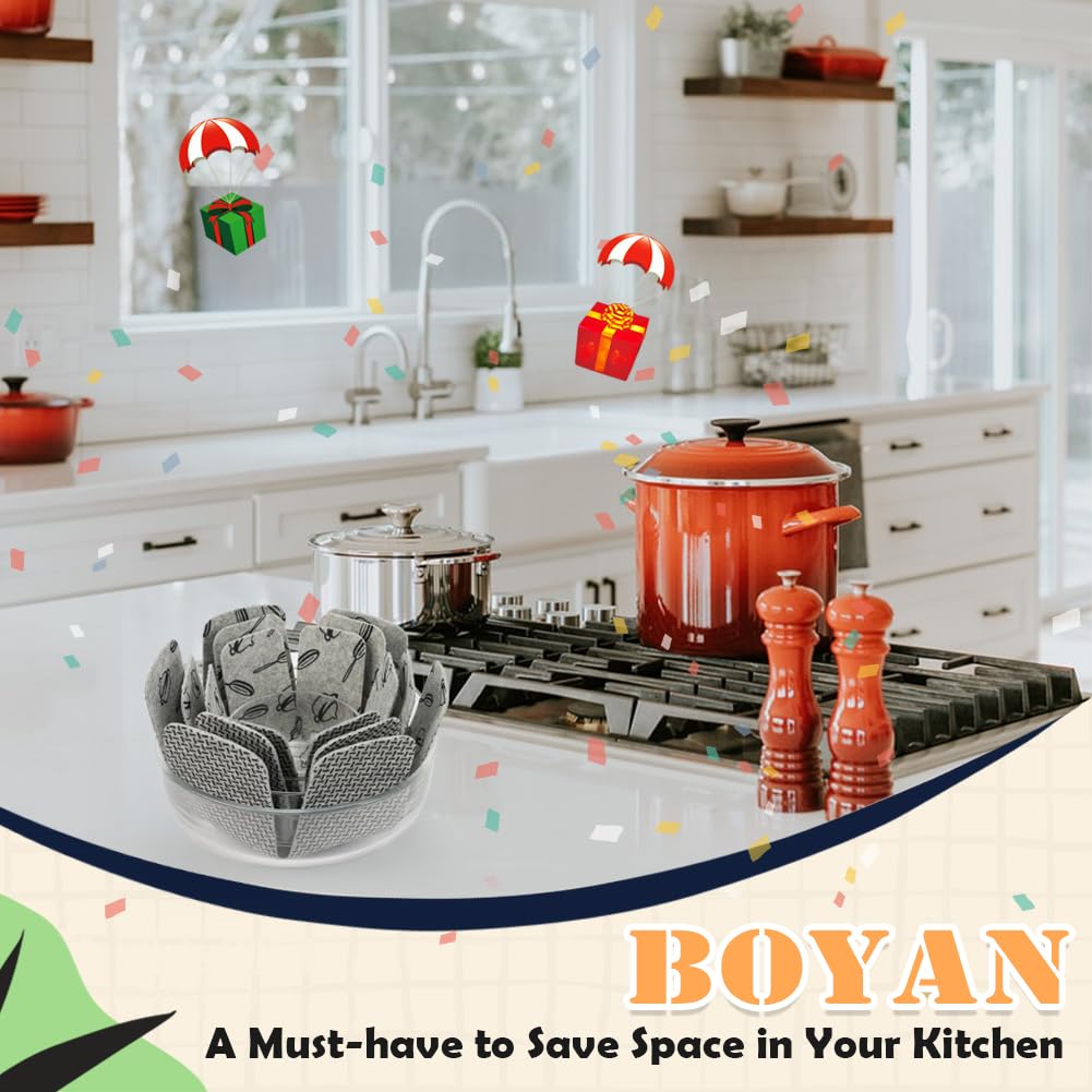 BOYAN glassware protection image shows separators preventing chips