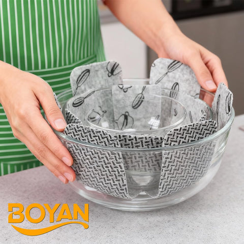BOYAN set of 12 pads enables multiple configurations for cookware storage