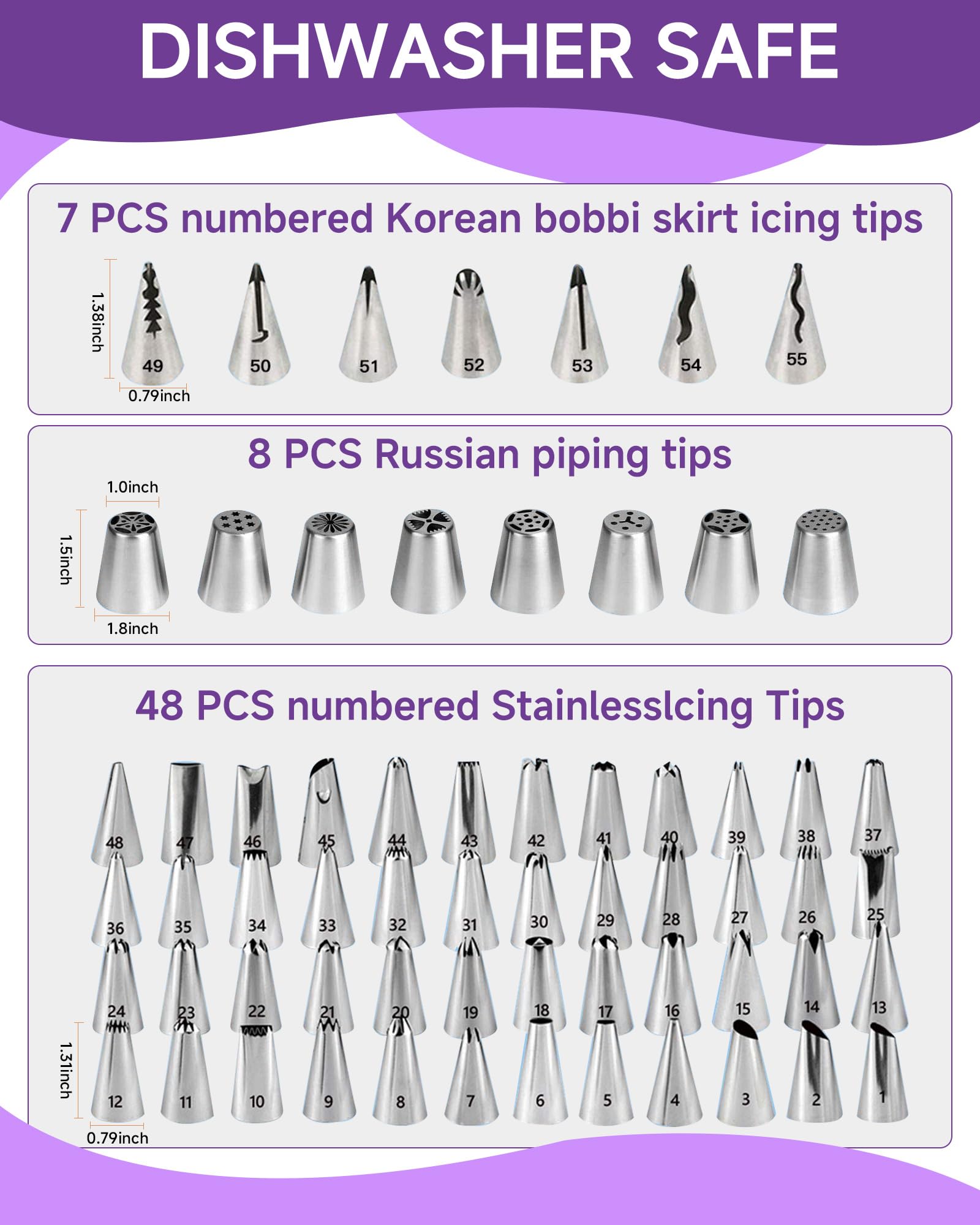 Boyun piping bags for versatile frosting applications