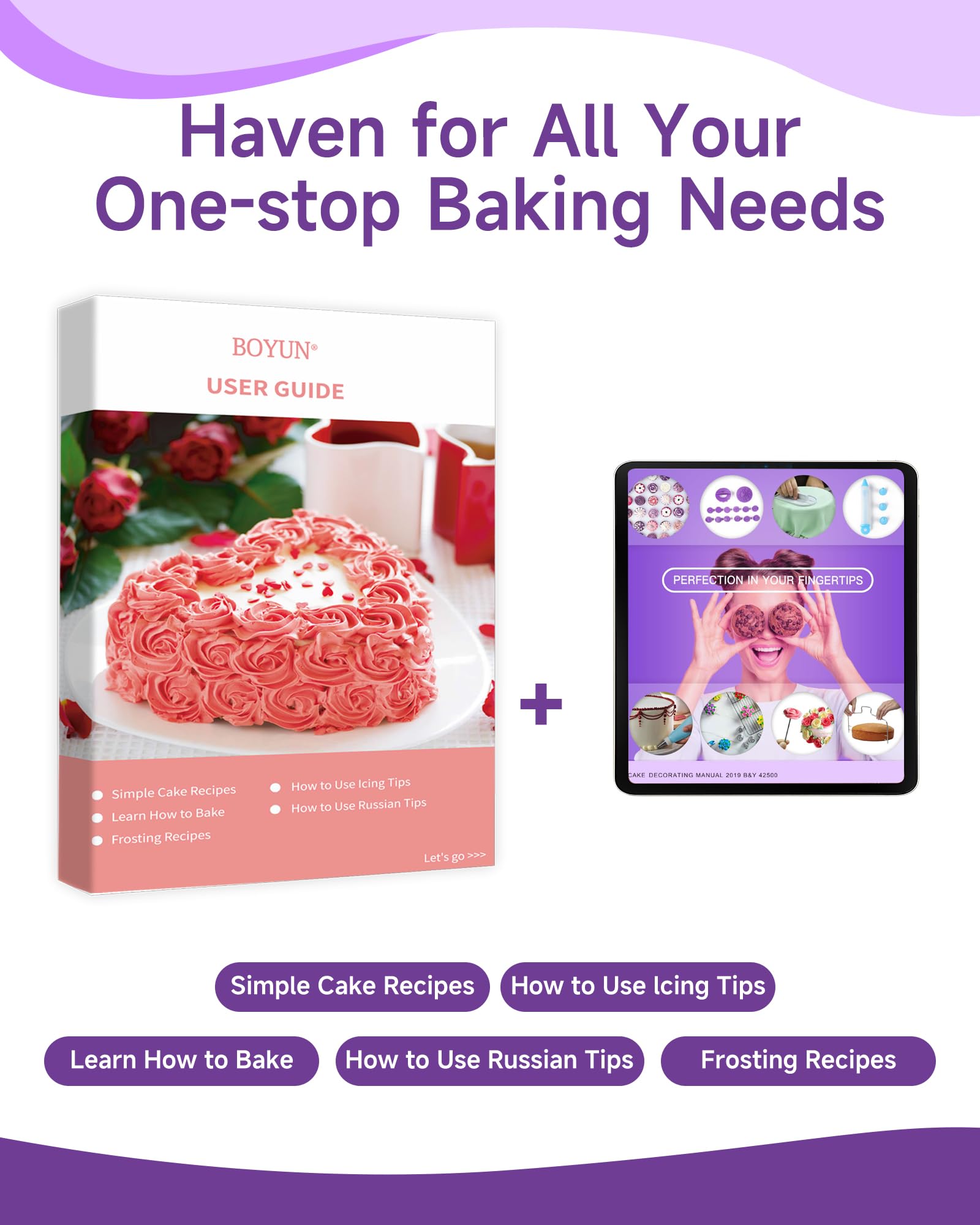 Boyun base moulds and accessories for creative cake designs