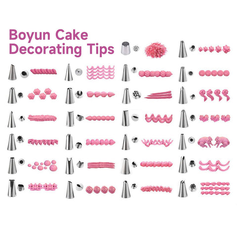 Boyun cleaning brushes for quick tool cleanup after decorating
