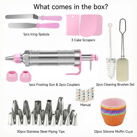 Boyun pink cake decorating kit ideal for home bakers.