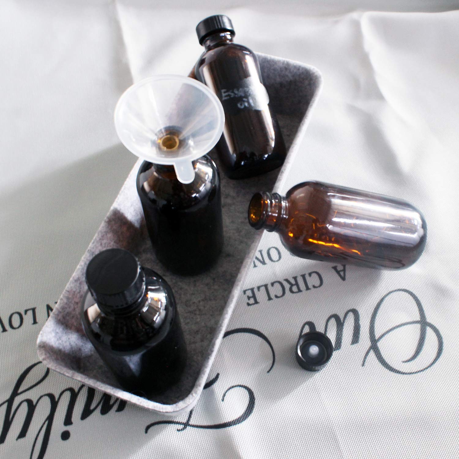 BPFY 12-pack amber bottles ideal for batches and gifts.
