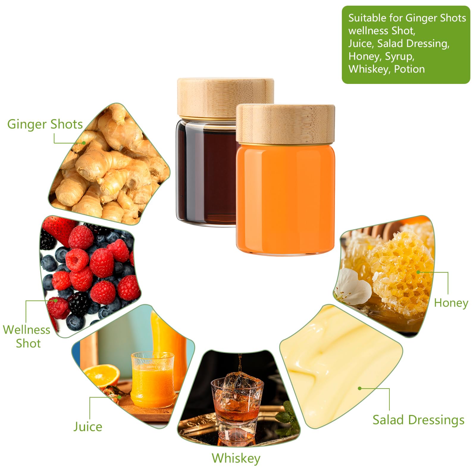 BPFY multi-use bottles suit cocktails, teas, or essential oil rollers.