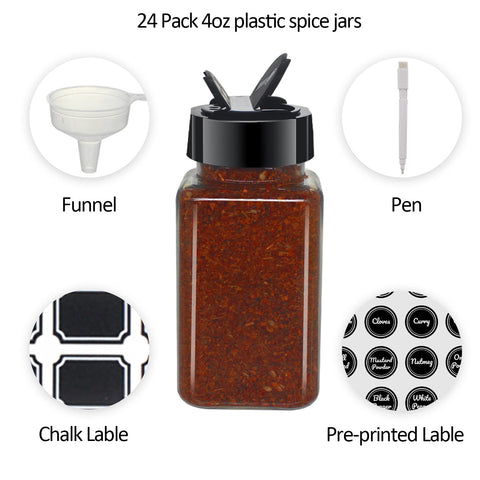 BPFY chalk labels and blank labels simplify spice labeling.