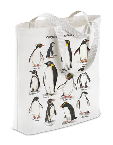 BPVBPV Penguin Tote Bag front view showcasing large capacity for daily essentials.