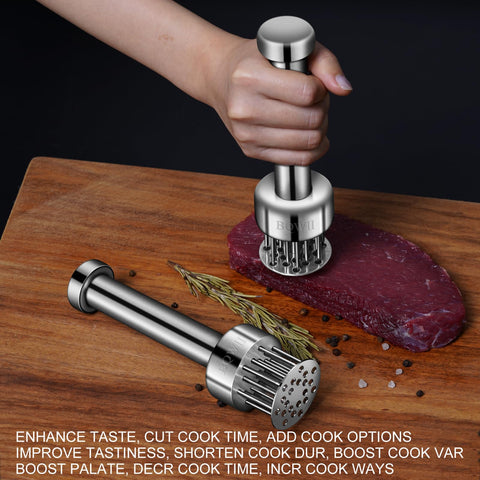 BQWII tenderizer in use on chicken demonstrates quick prep