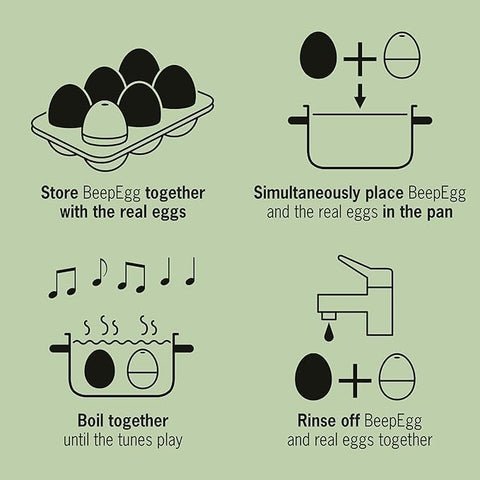 Brainstream Rooster BeepEgg gift-ready design for any kitchen