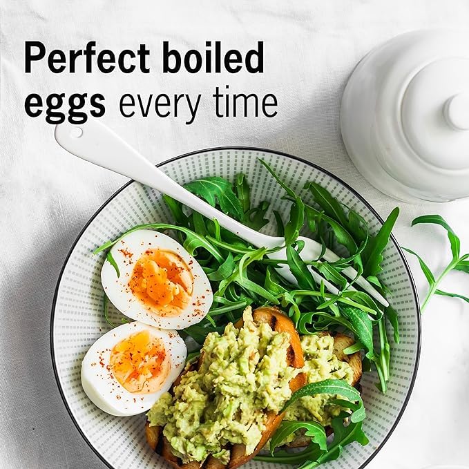 Brainstream Rooster BeepEgg timer shows hard egg tune for firm yolks