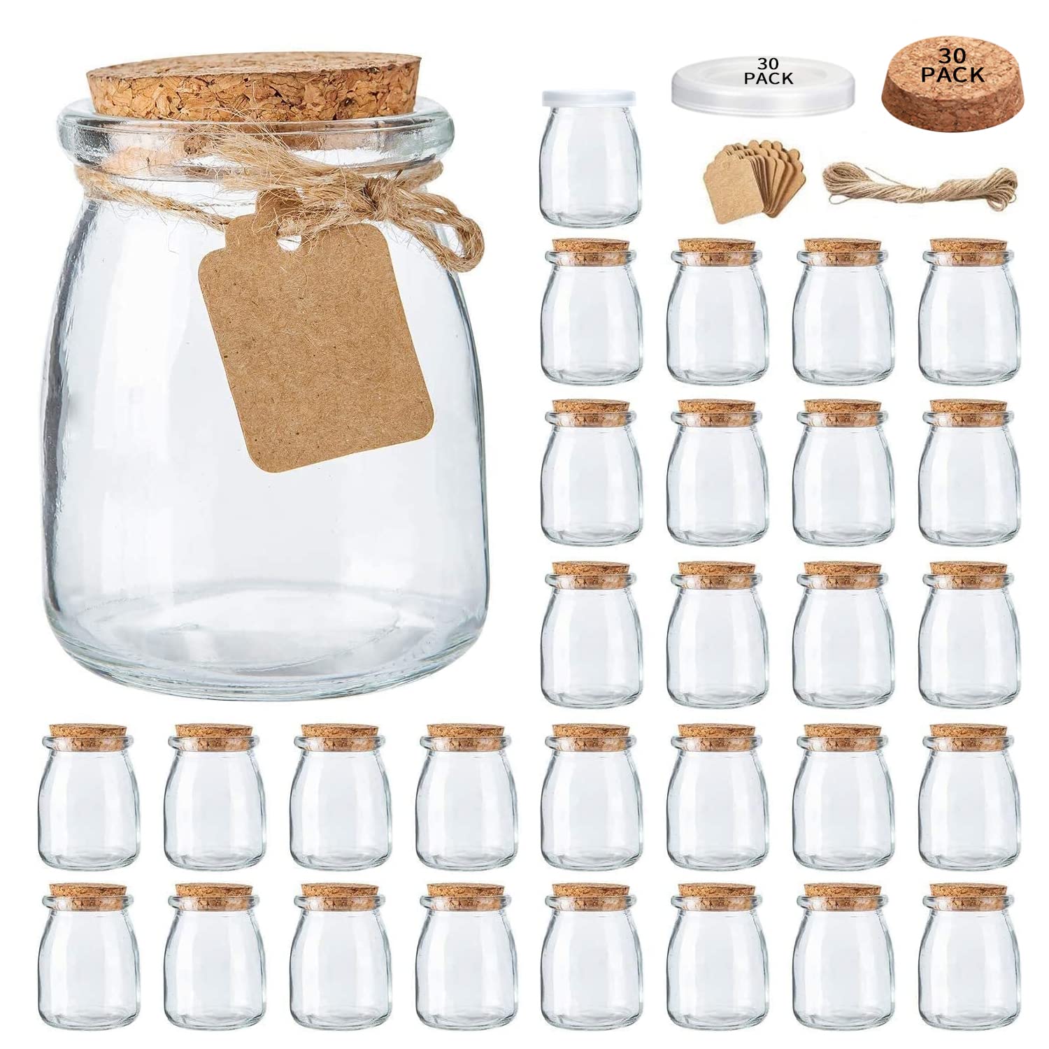 Brajttt Mini Yogurt Jars 7 oz pack shown, organized portion sizes for desserts.