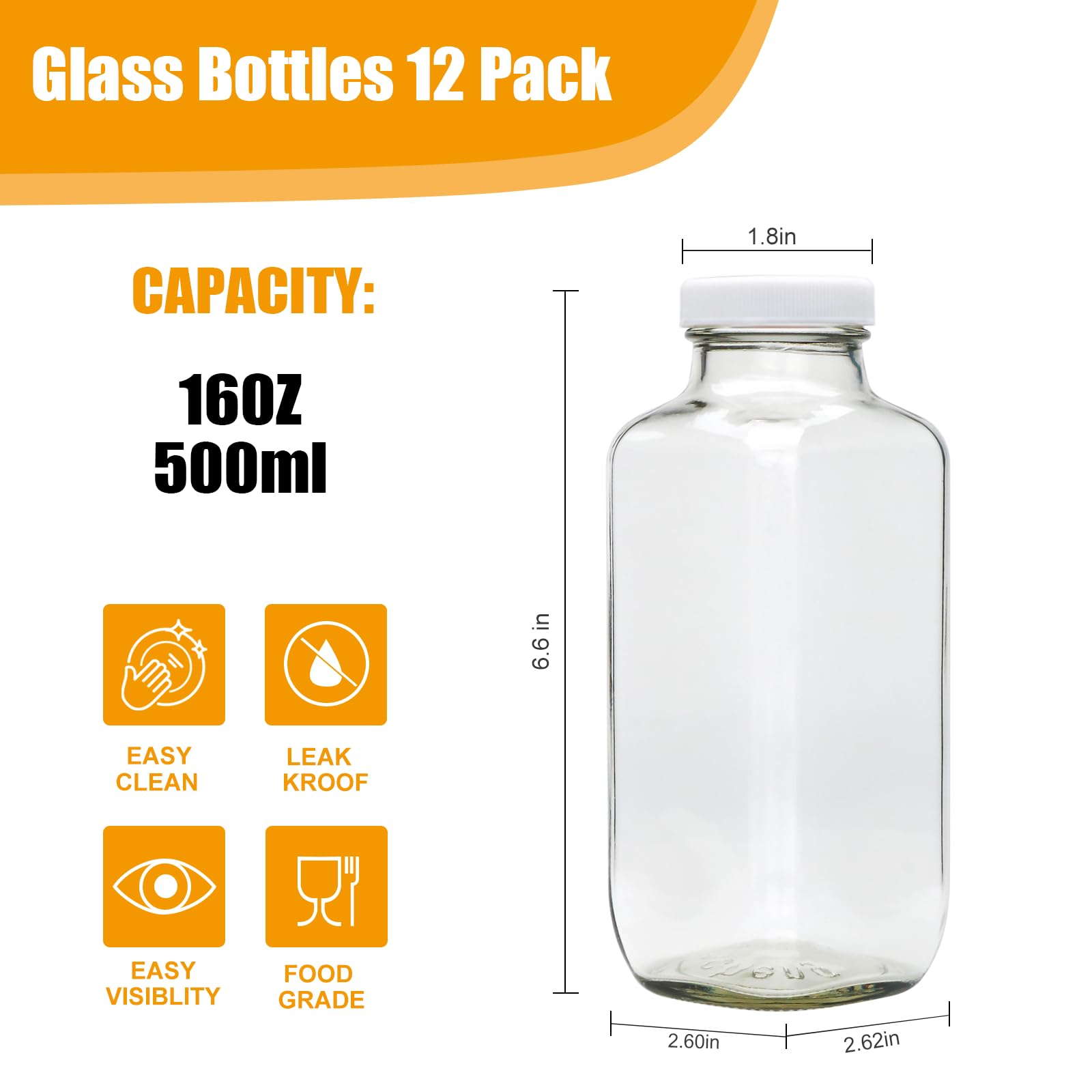 Brajttt reusable glass bottle pack ideal for daily drinks and meals.