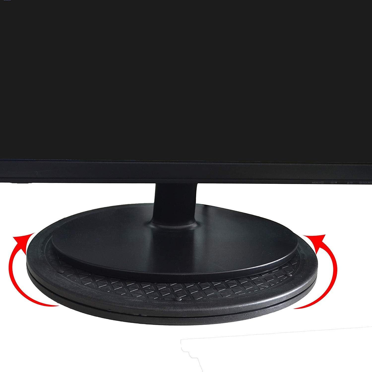 Brand display-rotation-table for TV and lamp setups in modern workspaces