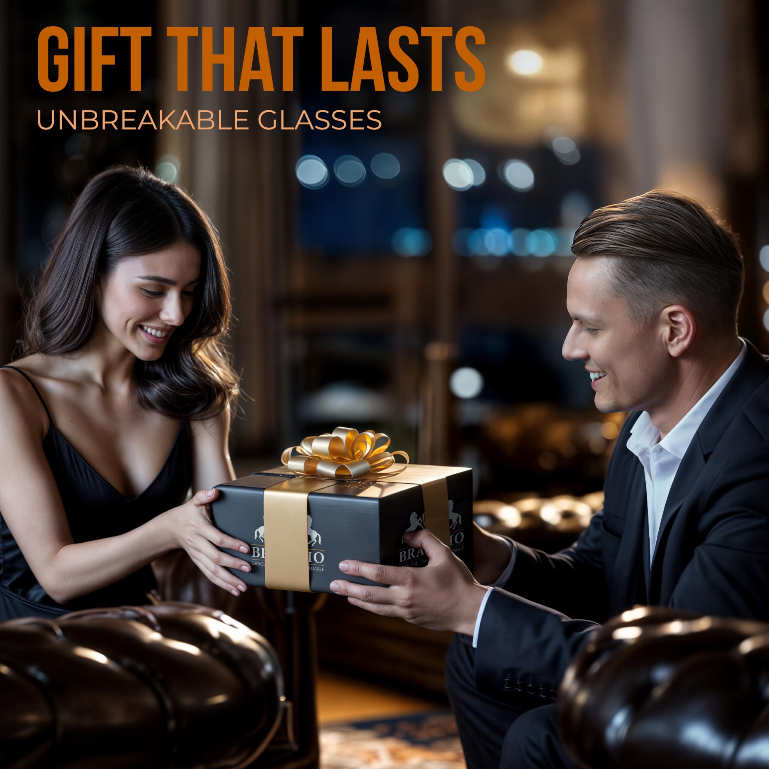 Bravario gift-boxed-whiskey-glasses arrive ready for gifting occasions
