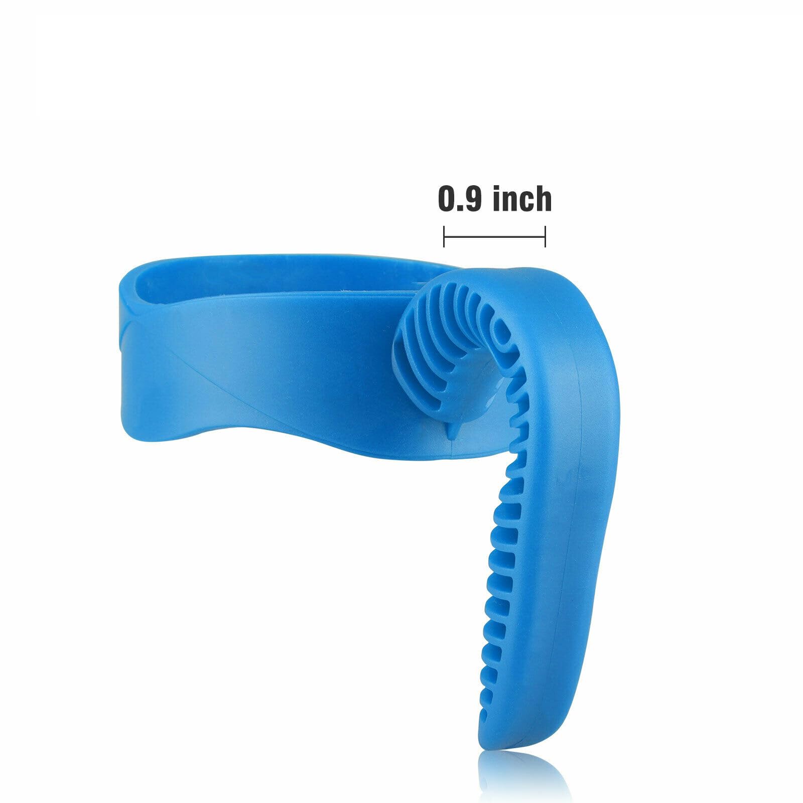 BRAVECOW ergonomic groove grip on the handle showing comfortable 0.9 inch thickness