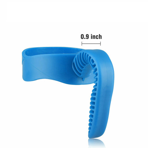 BRAVECOW ergonomic groove grip on the handle showing comfortable 0.9 inch thickness
