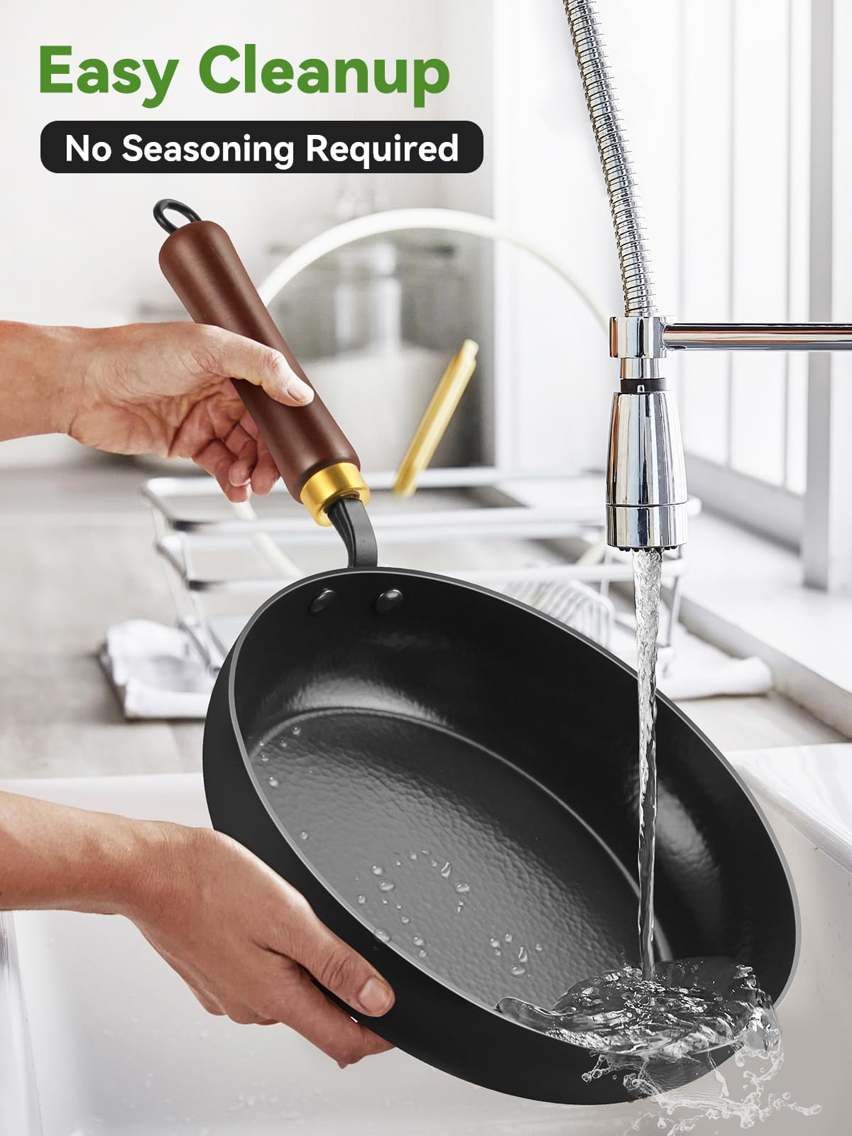 BrBrGo cookware enamel coating detail showing rust-proof surface