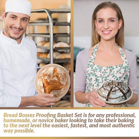 Bread Bosses banneton ridge pattern helps create artisan-looking spirals