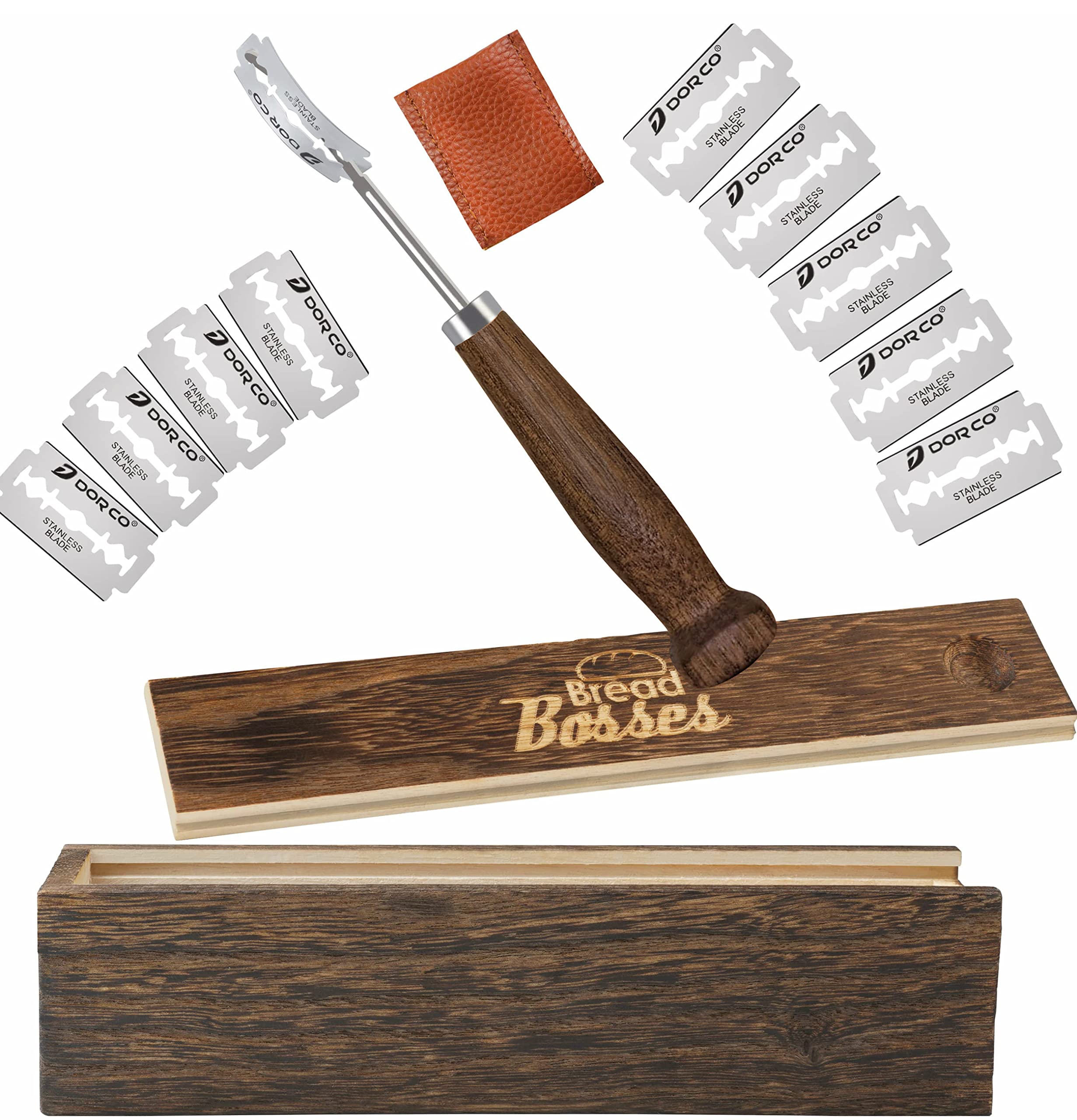 Bread Bosses lame close up with wooden handle for precise scoring