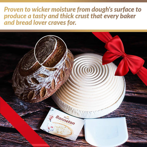 Bread Bosses proofing cloth liner keeps dough surface clean and uniform