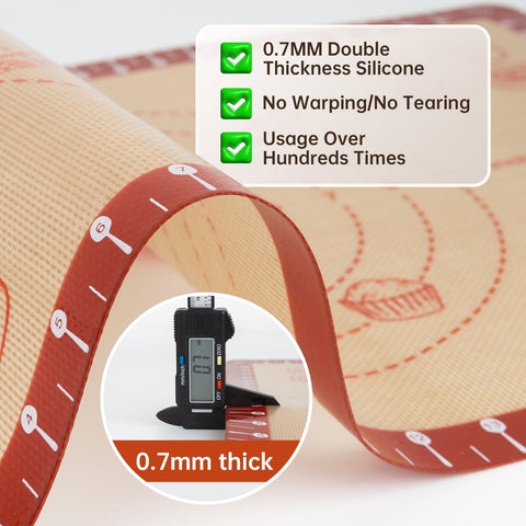 Bredominant dishwasher-safe mat easy to clean after high-heat baking sessions