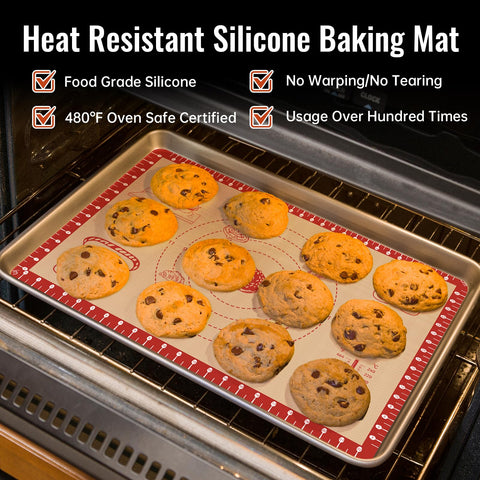 Bredominant eco-friendly reusable mat reduces disposable parchment use and waste