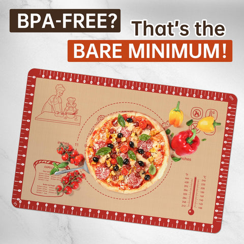 Bredominant odor-free surface that resists stains, keeping flavors clean