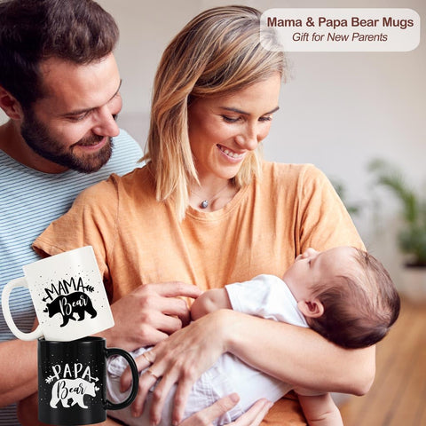 Breezy Valley coffee-time mugs on kitchen counter; microwave-safe and dishwasher-safe convenience.