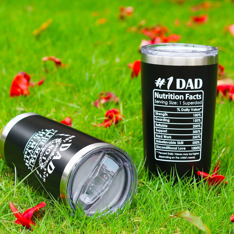 Breezy Valley Dad Tumbler side hold emphasizes comfortable grip for daily use.