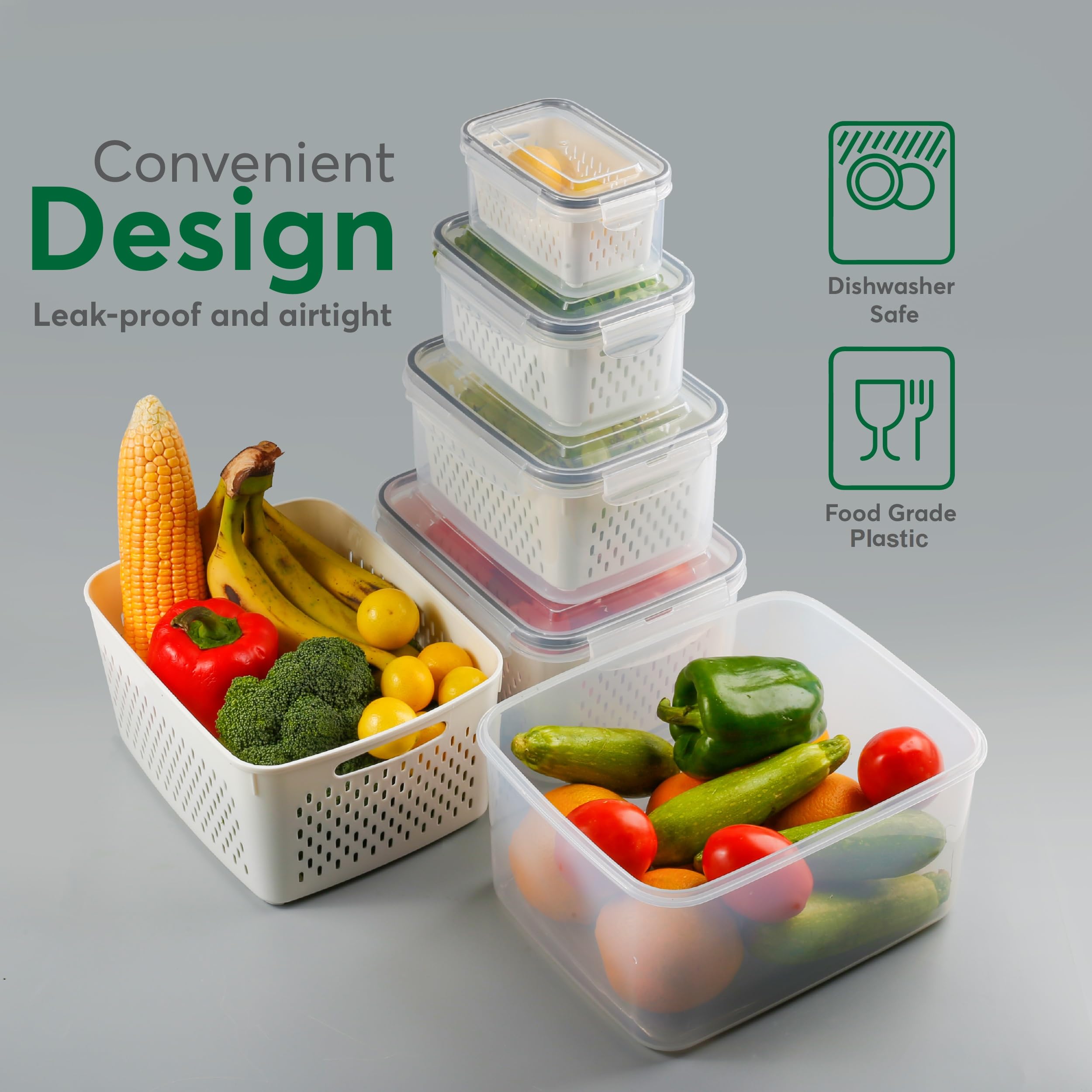 BreezyHome BPA-free plastic emphasizes safe, odorless daily storage