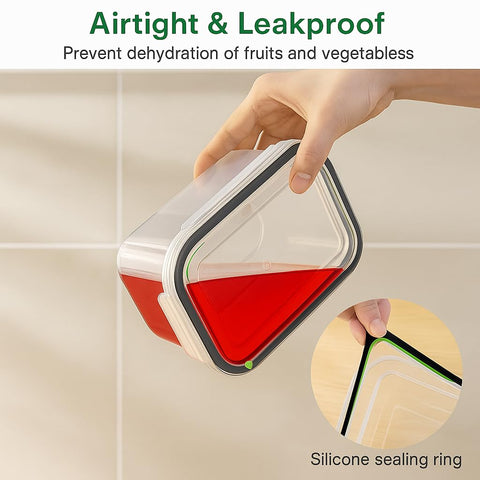 BreezyHome leakproof lids with silicone seals prevent spills and odors