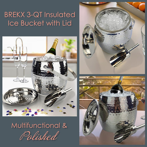 BREKX champagne ice bucket doubles as elegant chiller