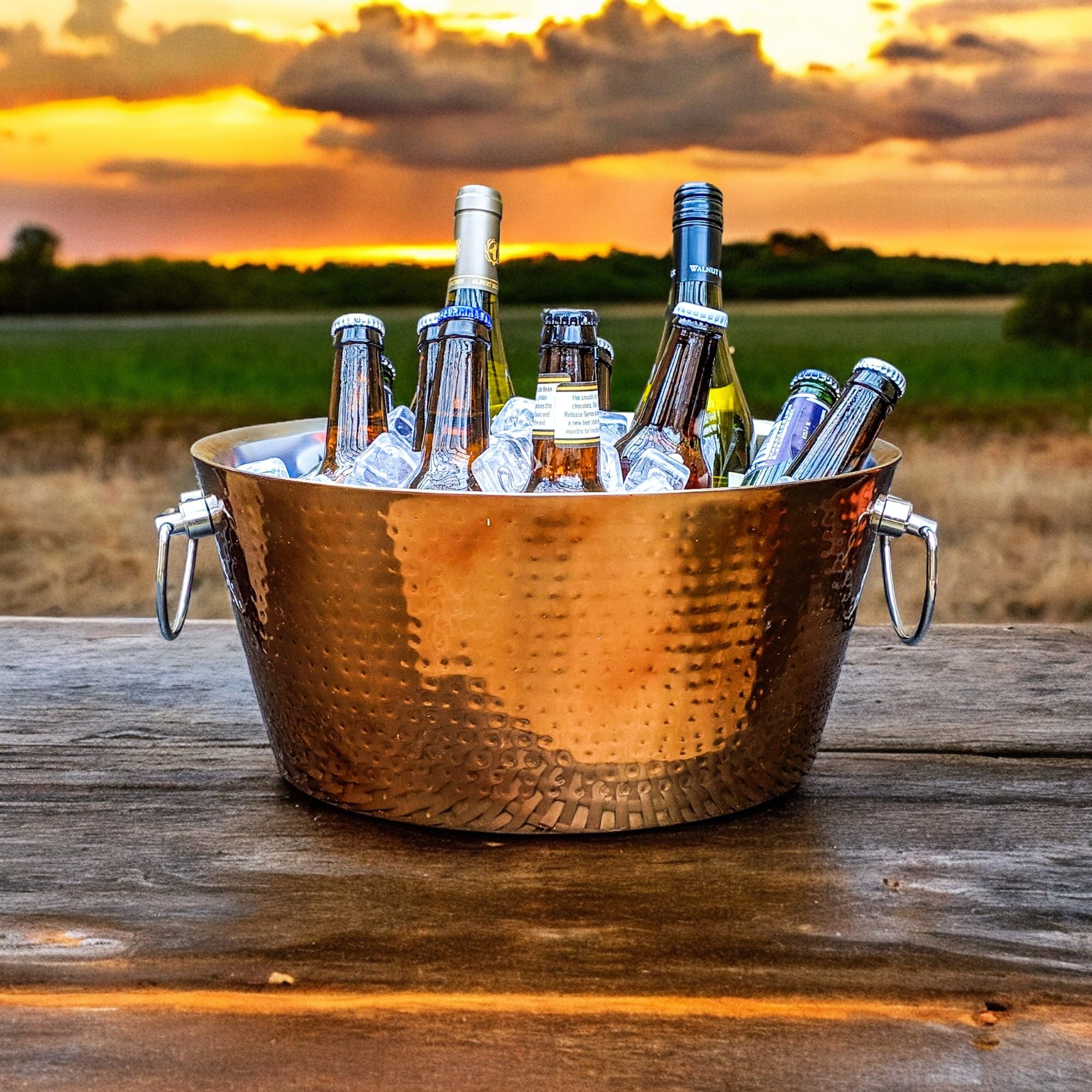 BREKX patio-ready chiller keeps drinks cold outdoors.