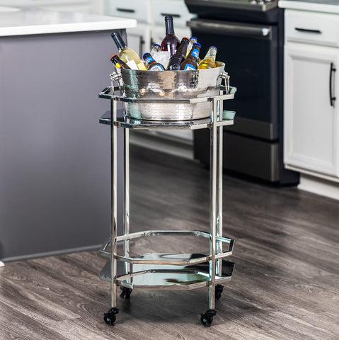 BREKX shimmering decorative beverage tub serves as a centerpiece.