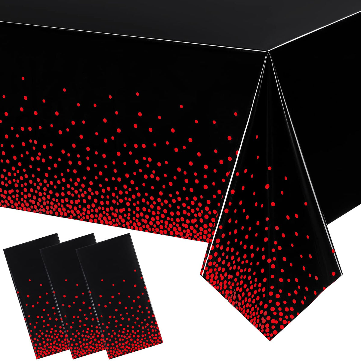 Breling dot table cover with edge confetti dots for festive décor