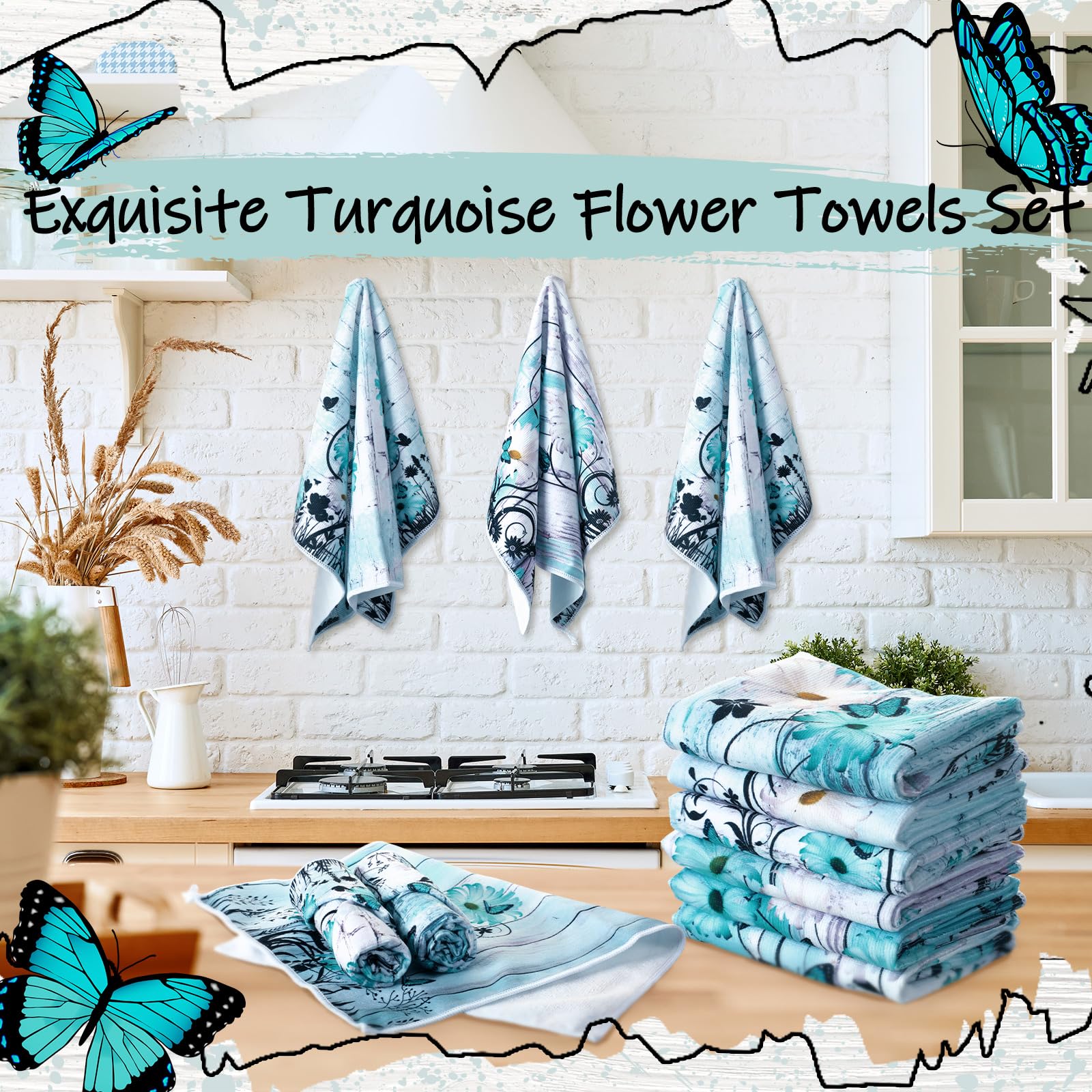 Breling microfiber towels stay lint-free and dry quickly after washing.