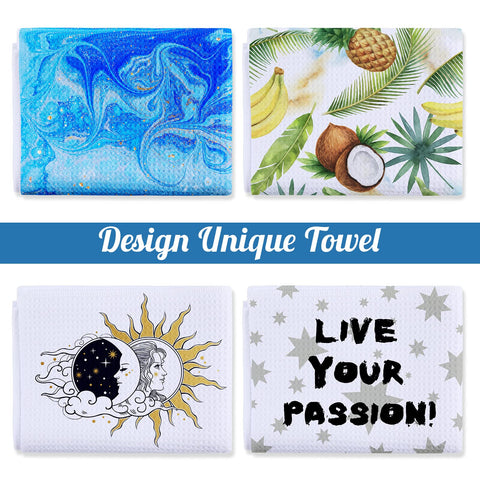 Breling pack of 12 kitchen towels ready for family use and gifting