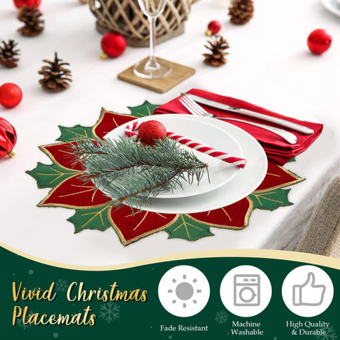 Breling placemat back color random adds festive variety