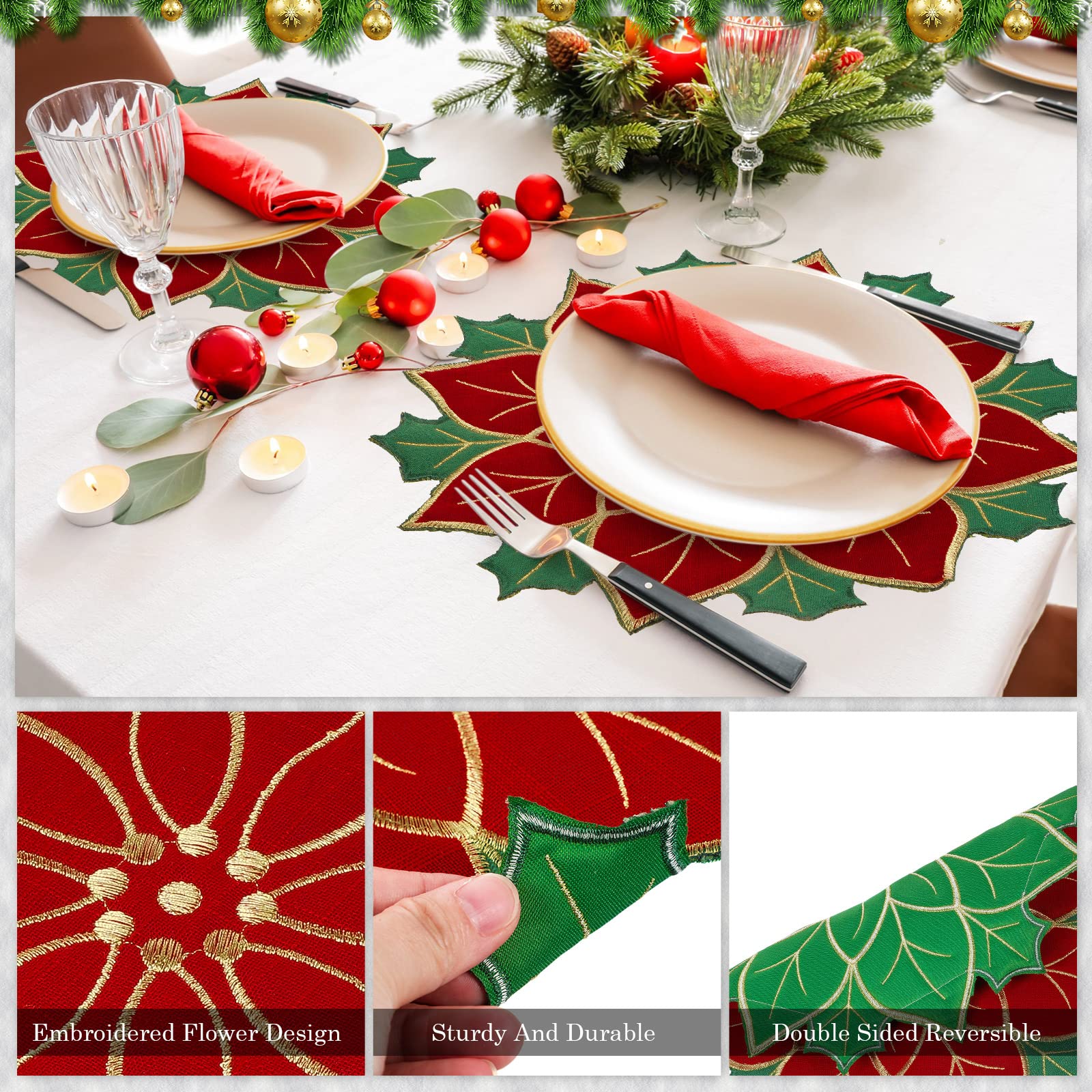Breling non-slip placemat resists fading for lasting table decor