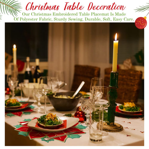 Breling six-piece placemat set adds coordinated Christmas styling