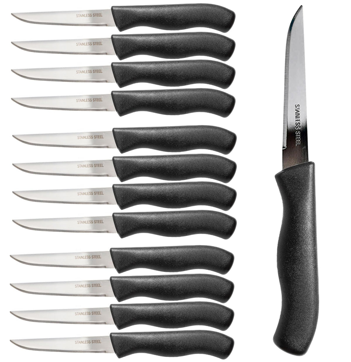 Brenium 12 piece paring knife set with sharp 3 inch blades for precise prep