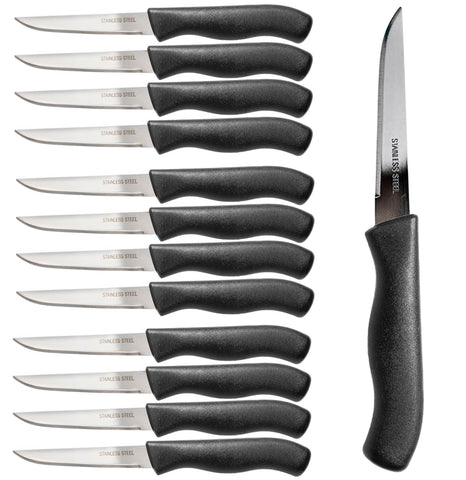 Brenium 12 piece paring knife set with sharp 3 inch blades for precise prep
