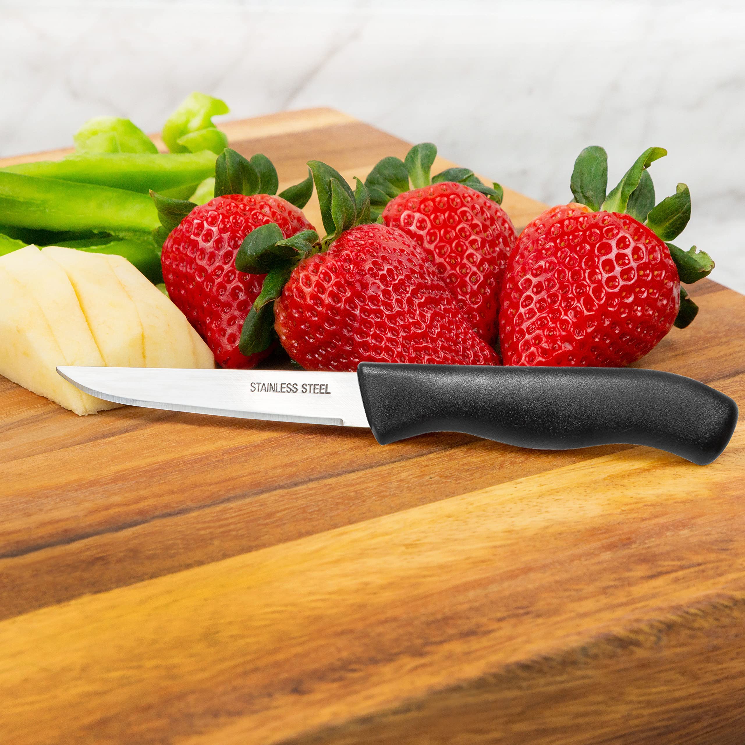 Dishwasher safe Brenium paring knife handle offering a non slip grip