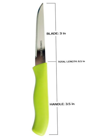 Brenium stainless steel paring knife edge for durable sharpness