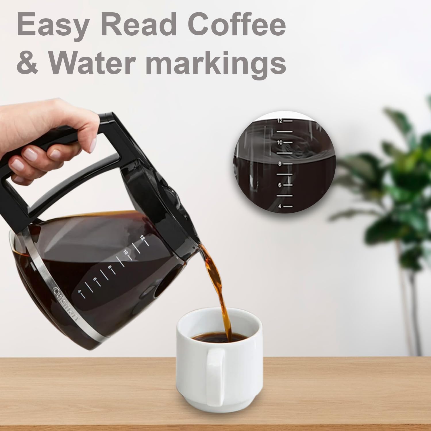 Brensten carafe uses heat-resistant borosilicate glass for reliable hot coffee service