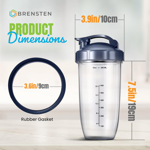 Brensten NutriBullet flip-top to-go lid for mess-free grab-and-go smoothies